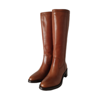 Céline Boots Leather in Brown