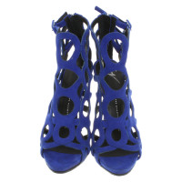 Giuseppe Zanotti Sandali in Pelle scamosciata in Blu