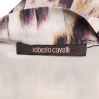 Roberto Cavalli Robe en soie avec motif