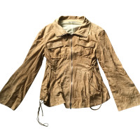 René Lezard Leather jacket in ocher