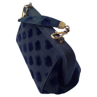 Roberta Di Camerino Handbag Cotton in Blue