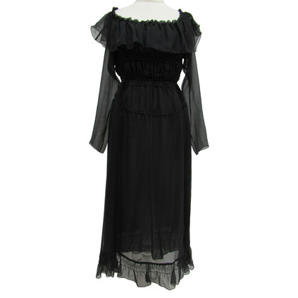 Prada Kleid aus Seide in Schwarz