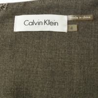 Calvin Klein Biesenkleid in Khaki