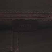 Pollini Handbag Suede in Brown
