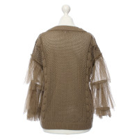 Patrizia Pepe Sweater with tulle sleeves