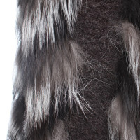 Other Designer Blancha - Vest with fur trim