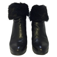 Walter Steiger Ankle boots with fur trim