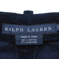 Ralph Lauren Fluwelen broek in donkerblauw