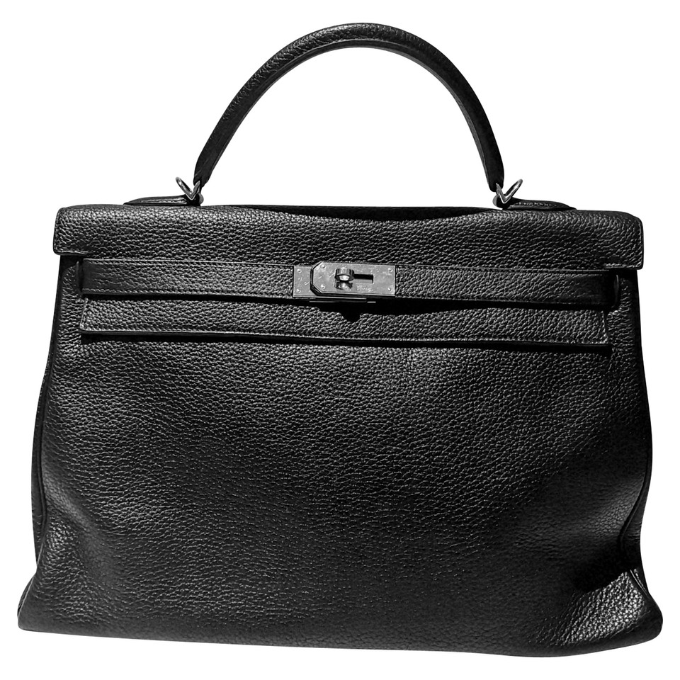 Hermès Kelly Bag 40 en Cuir en Noir