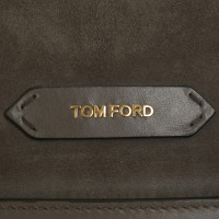 Tom Ford Saddle Bag in Gray Stone