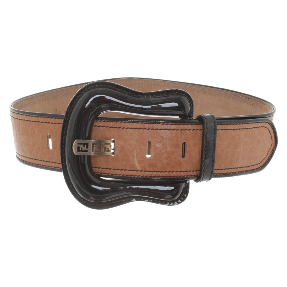 Fendi Belt in black / brown