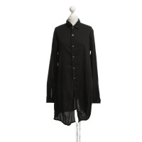 Ann Demeulemeester Chemise longue en noir