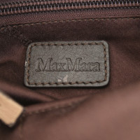 Max Mara Handtasche aus Leder in Beige