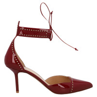 Francesco Russo Pumps/Peeptoes Leather in Red