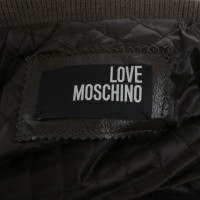 Moschino Love Olive lederen jas