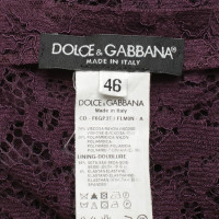 Dolce & Gabbana abito di pizzo in viola