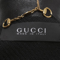 Gucci Giacca in pelle in Black