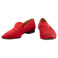 Hermès Mocassins en rouge