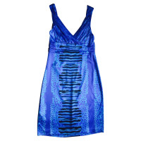 Roberto Cavalli Blue silk dress 48 IT