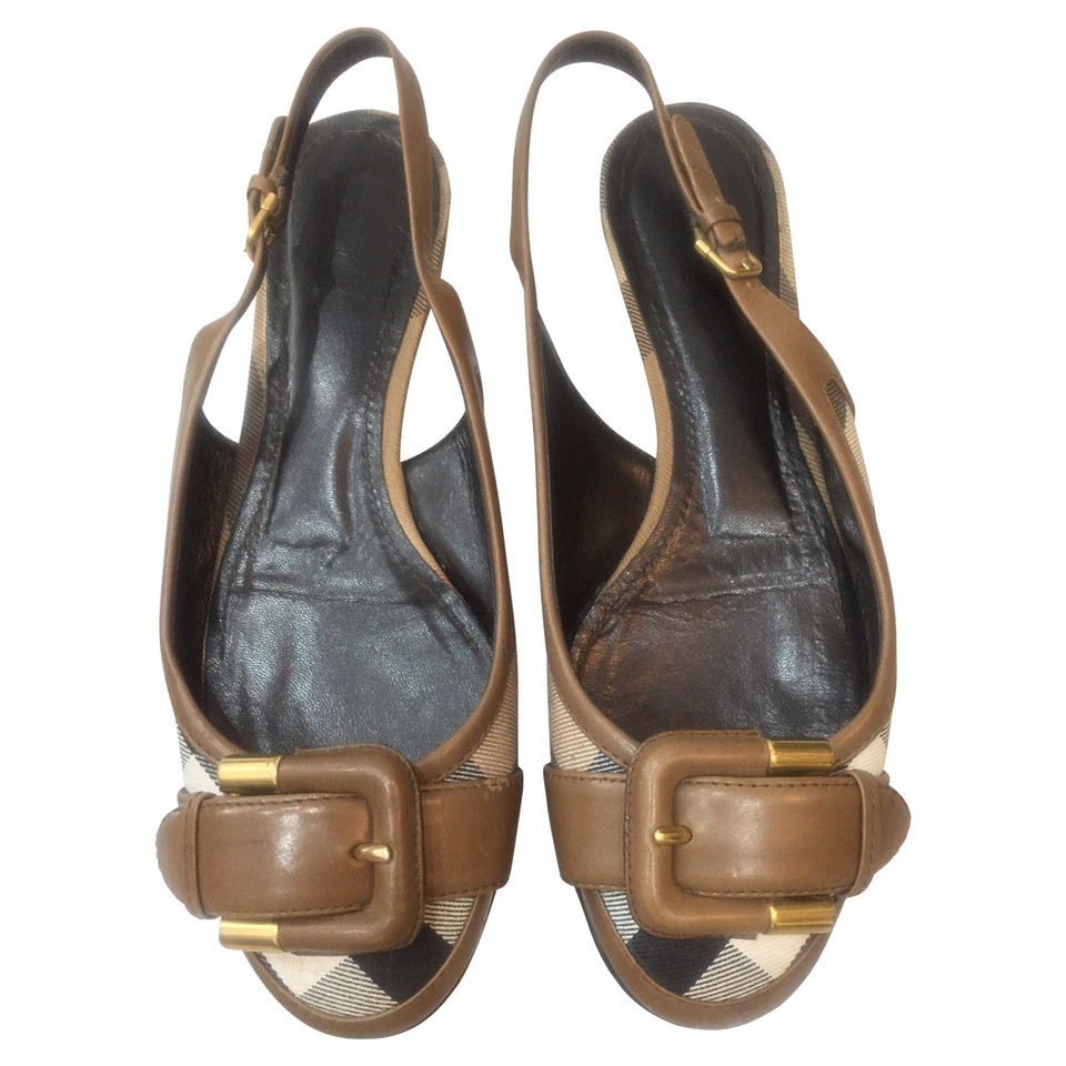 Burberry Slingbacks mit Check-Muster 