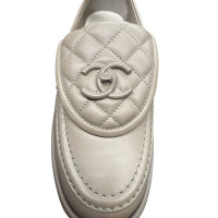 Chanel Slippers/Ballerinas Leather in Grey