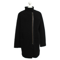Maje  Fur coat in black