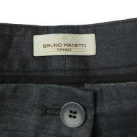 Bruno Manetti Pantalon carotte en bleu