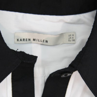 Karen Millen Blouse in black / white