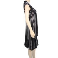 Karen Millen Striped dress in black