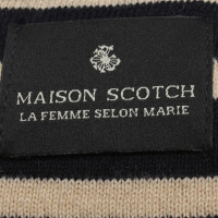 Maison Scotch Else nella striscia ottica blu / crema