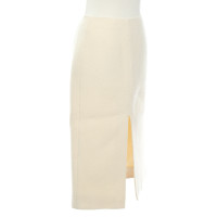 Carven Rok Wol in Crème