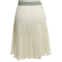 La Perla Pleated skirt in beige / grey