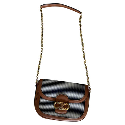Céline Chaine Triomphe Bag Leather in Blue