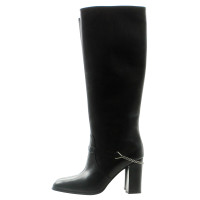 Saint Laurent Black leather boots