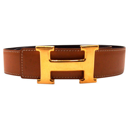 Hermès H Constance Gürtel Leather in Brown
