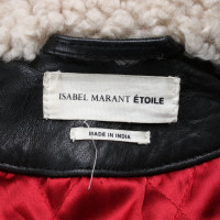 Isabel Marant Etoile Giacca/Cappotto in Pelle in Nero