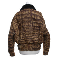 Gianni Versace Bomber jacket with shearling collar