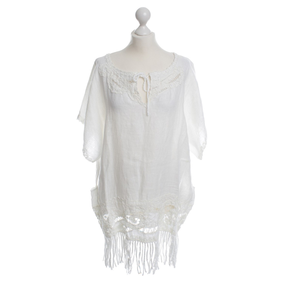 Anjuna linen top white