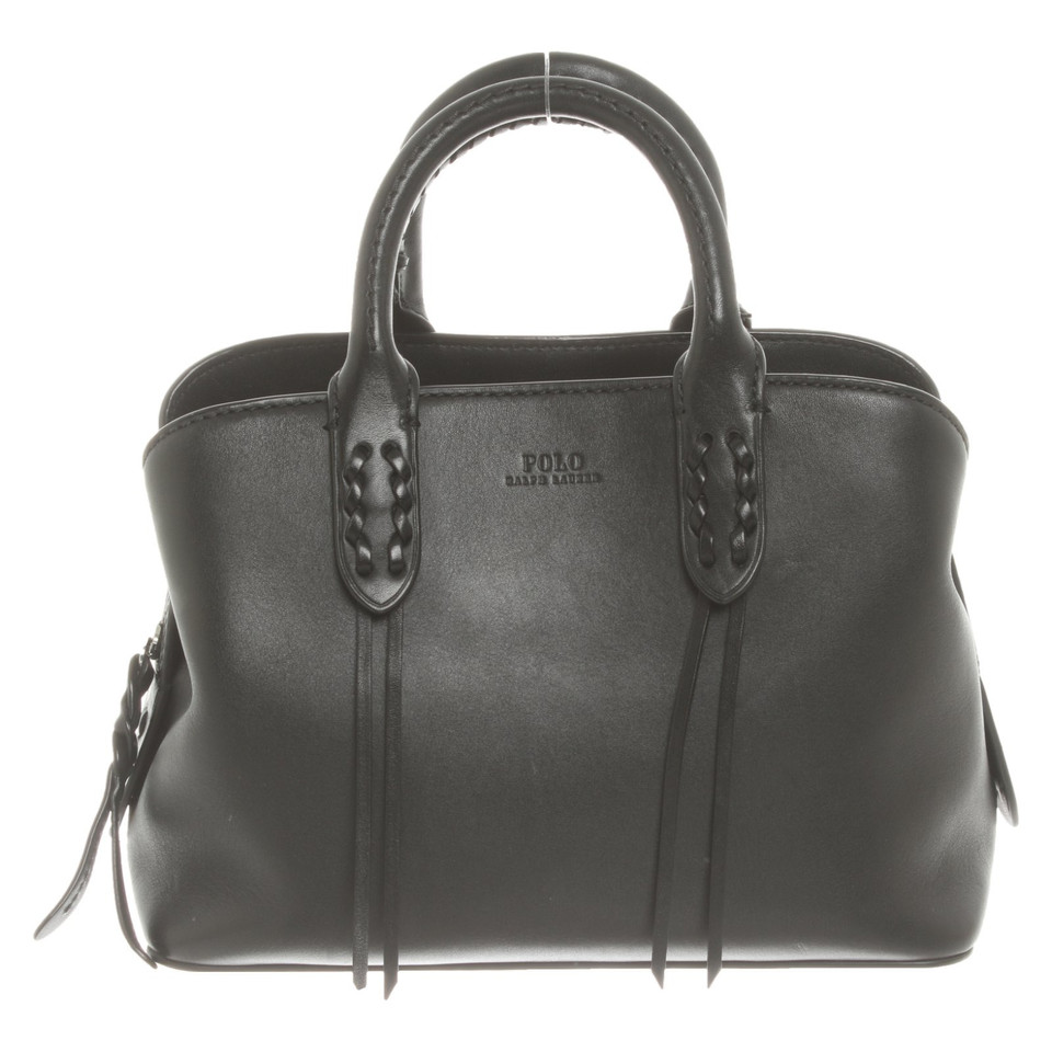 Polo Ralph Lauren Handbag Suede in Black