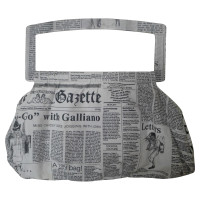 John Galliano Handtasche mit Schriftzug