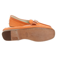 Tod's Mocassini/Ballerine in Pelle in Arancio