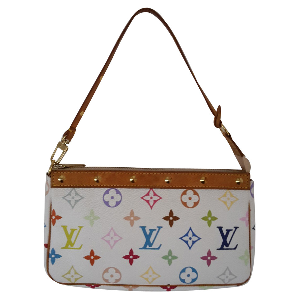 Louis Vuitton Pochette Métis 25 aus Canvas in Weiß