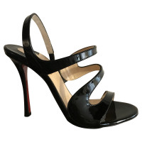 Christian Louboutin Sandals Patent leather in Black
