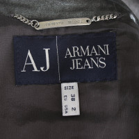 Armani Jeans Blazer en Coton en Argenté