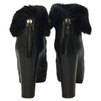 Walter Steiger Ankle boots with fur trim