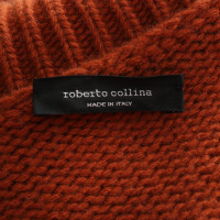 Roberto Collina Strickpullover aus Wolle in Orange
