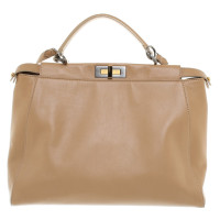 Fendi "Peekaboo" handbag in brown