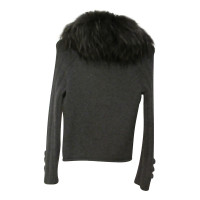 Max & Co Cashmere Cardigan with fur collar