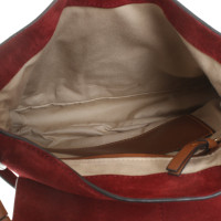 Chloé Handtasche aus Wildleder in Rot
