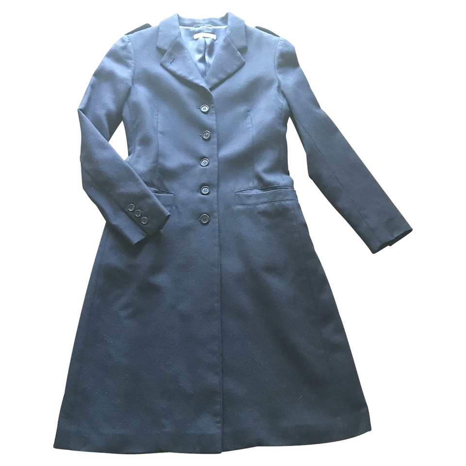 Prada Jacke/Mantel aus Wolle in Blau